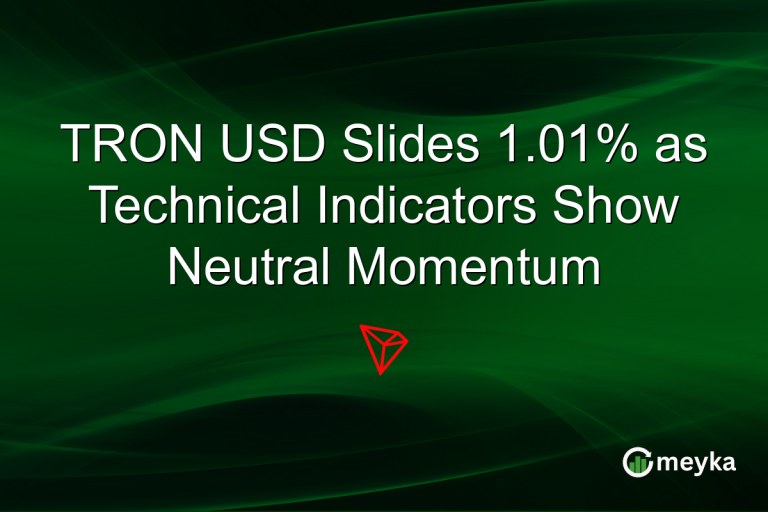TRON USD Slides 1.01% as Technical Indicators Show Neutral Momentum