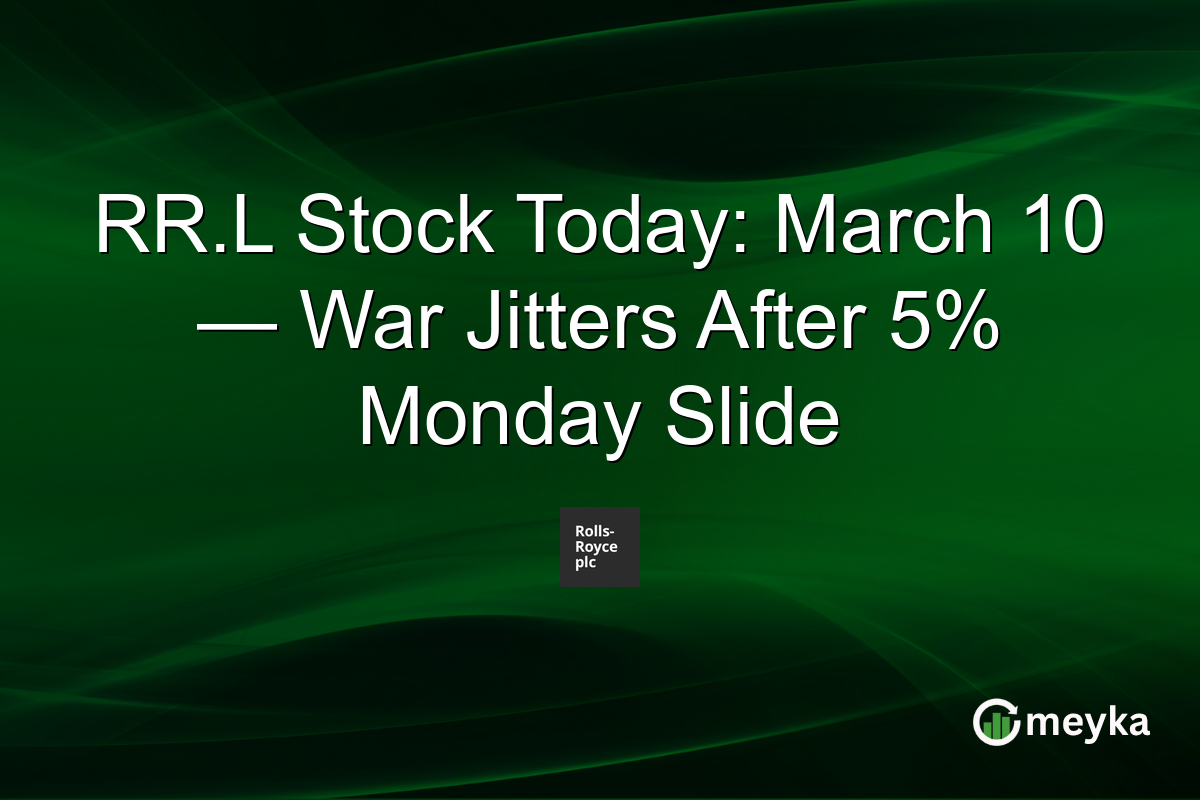 RR.L Stock Today: March 10 — War Jitters After 5% Monday Slide