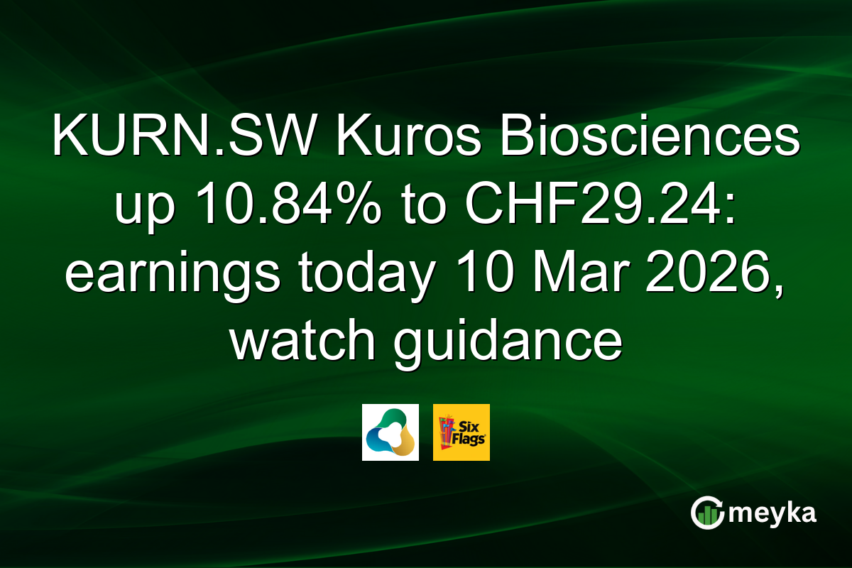 KURN.SW Kuros Biosciences up 10.84% to CHF29.24: earnings today 10 Mar 2026, watch guidance