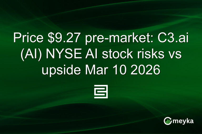Price $9.27 pre-market: C3.ai (AI) NYSE AI stock risks vs upside Mar 10 2026