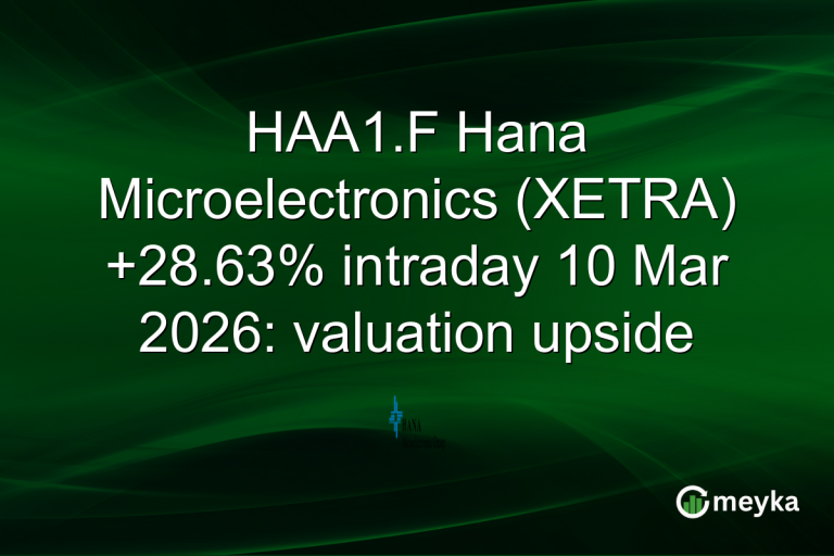 HAA1.F Hana Microelectronics (XETRA) +28.63% intraday 10 Mar 2026: valuation upside