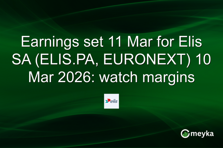 Earnings set 11 Mar for Elis SA (ELIS.PA, EURONEXT) 10 Mar 2026: watch margins