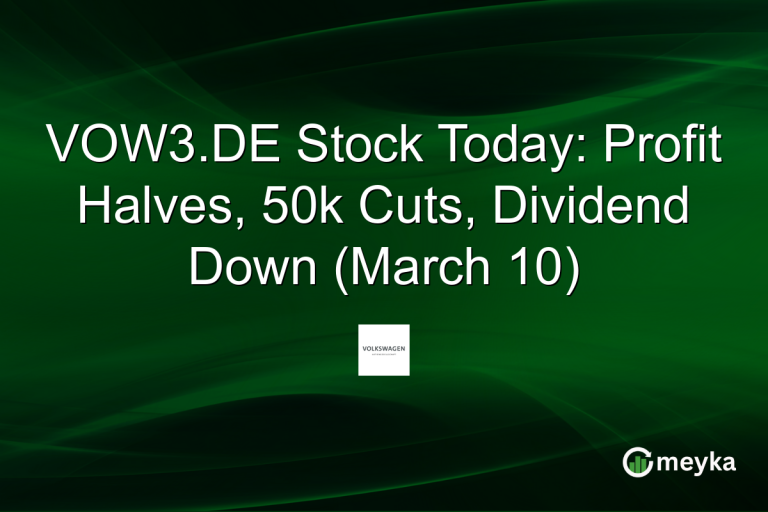 VOW3.DE Stock Today: Profit Halves, 50k Cuts, Dividend Down (March 10)