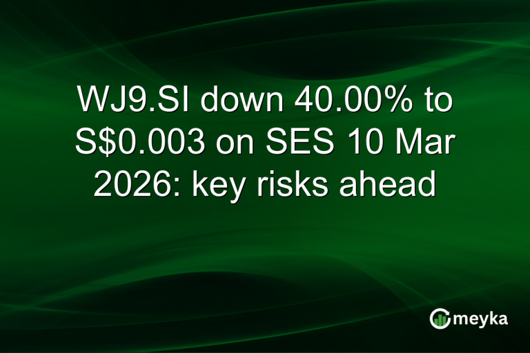 WJ9.SI down 40.00% to S$0.003 on SES 10 Mar 2026: key risks ahead