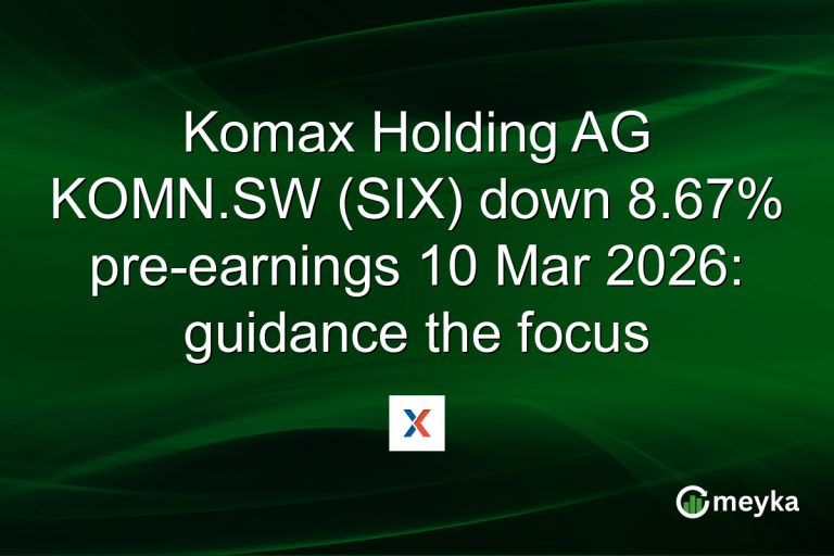 Komax Holding AG KOMN.SW (SIX) down 8.67% pre-earnings 10 Mar 2026: guidance the focus
