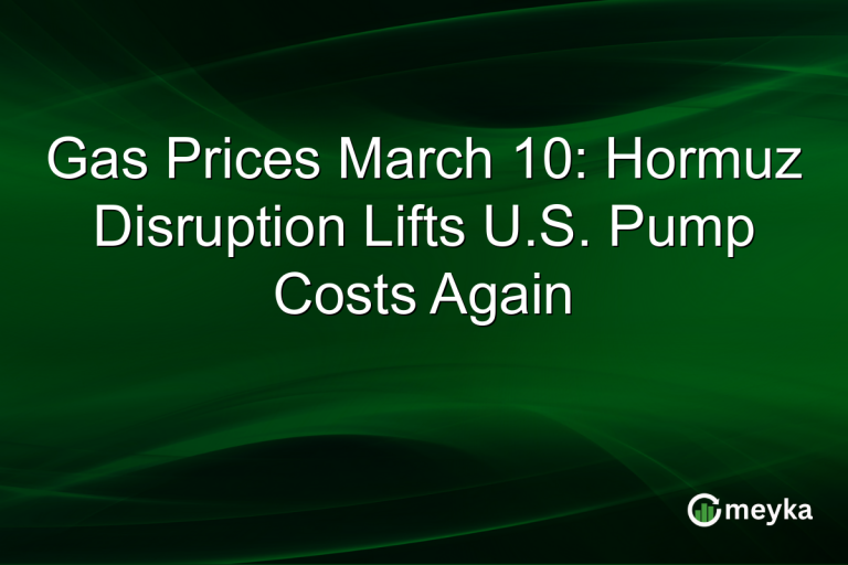 Gas Prices March 10: Hormuz Disruption Lifts U.S. Pump Costs Again