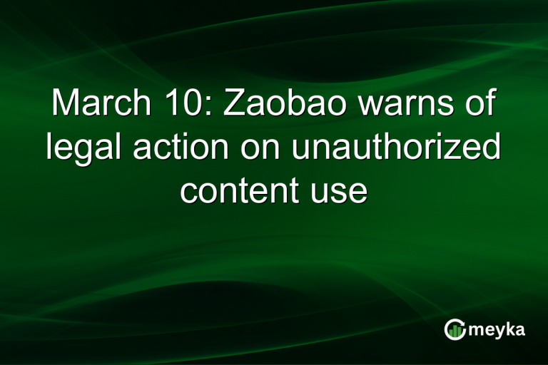 March 10: Zaobao warns of legal action on unauthorized content use