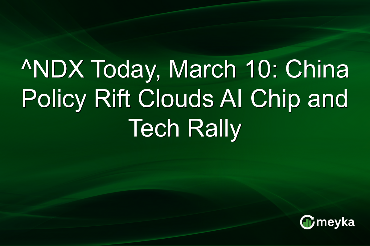 ^NDX Today, March 10: China Policy Rift Clouds AI Chip and Tech Rally