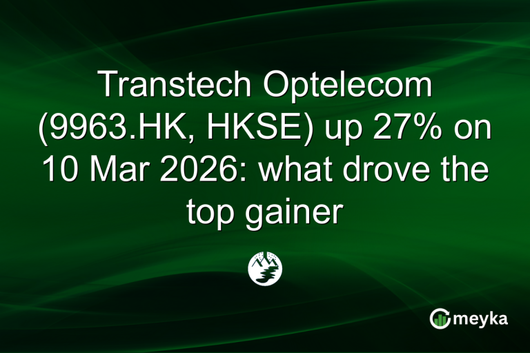 Transtech Optelecom (9963.HK, HKSE) up 27% on 10 Mar 2026: what drove the top gainer