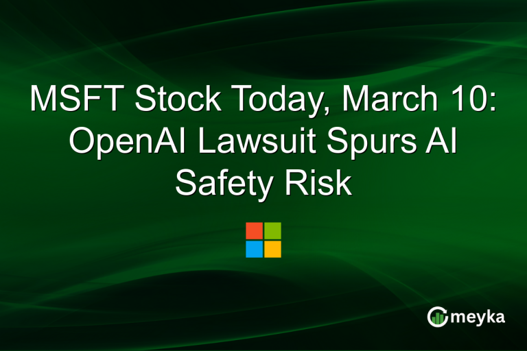MSFT Stock Today, March 10: OpenAI Lawsuit Spurs AI Safety Risk