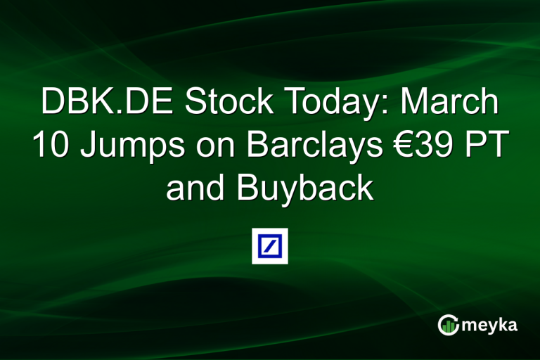 DBK.DE Stock Today: March 10 Jumps on Barclays €39 PT and Buyback