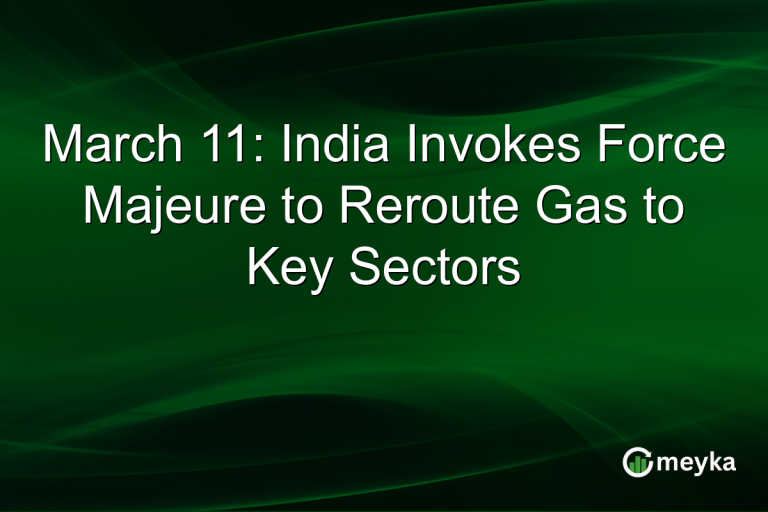 March 11: India Invokes Force Majeure to Reroute Gas to Key Sectors
