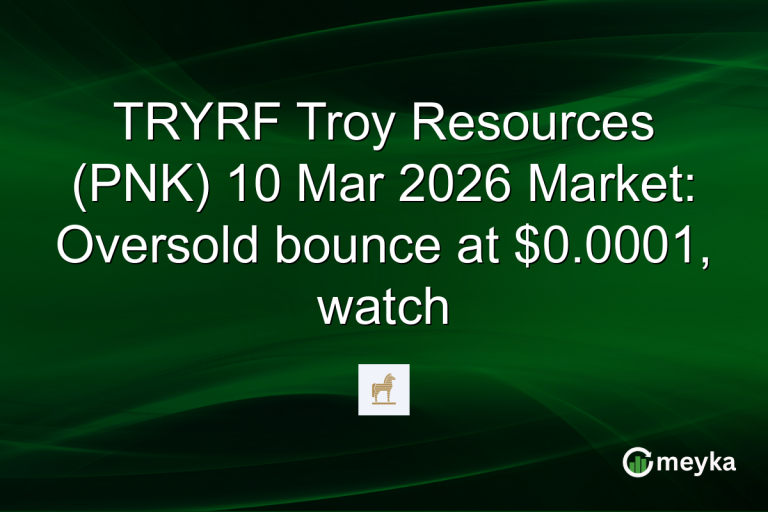 TRYRF Troy Resources (PNK) 10 Mar 2026 Market: Oversold bounce at $0.0001, watch