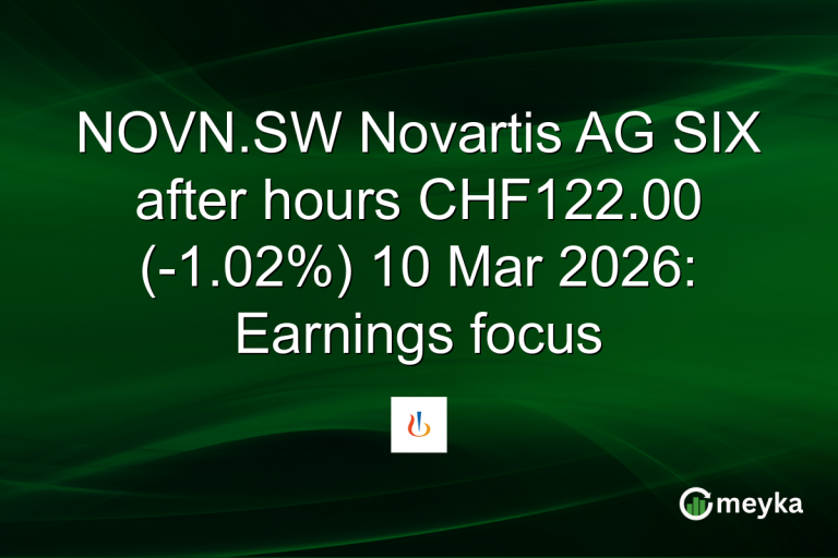 NOVN.SW Novartis AG SIX after hours CHF122.00 (-1.02%) 10 Mar 2026: Earnings focus
