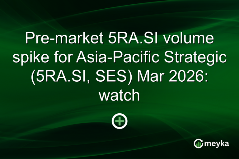 Pre-market 5RA.SI volume spike for Asia-Pacific Strategic (5RA.SI, SES) Mar 2026: watch