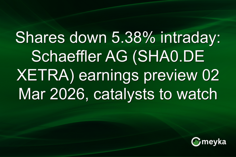 Shares down 5.38% intraday: Schaeffler AG (SHA0.DE XETRA) earnings preview 02 Mar 2026, catalysts to watch