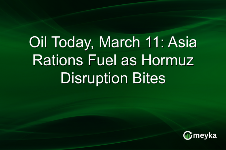Oil Today, March 11: Asia Rations Fuel as Hormuz Disruption Bites