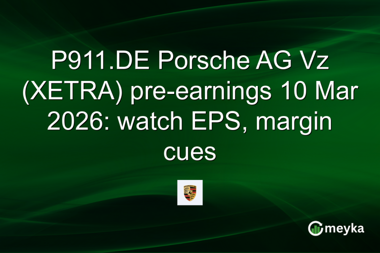 P911.DE Porsche AG Vz (XETRA) pre-earnings 10 Mar 2026: watch EPS, margin cues