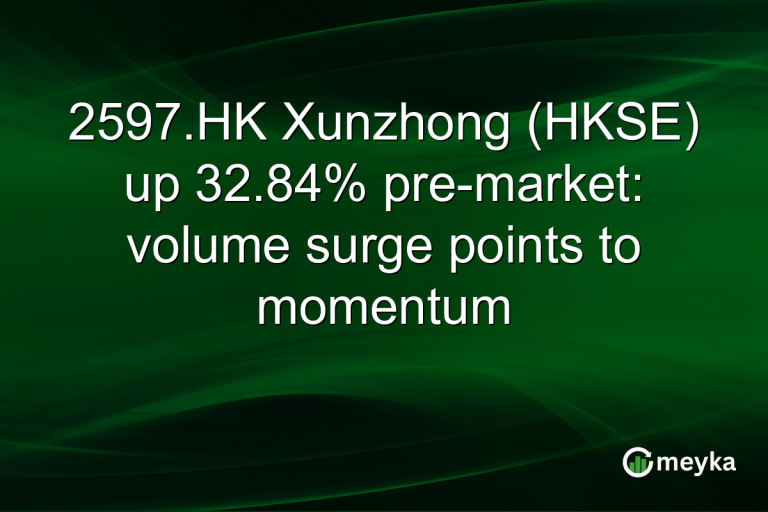 2597.HK Xunzhong (HKSE) up 32.84% pre-market: volume surge points to momentum