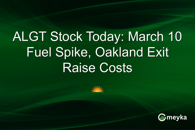 ALGT Stock Today: March 10 Fuel Spike, Oakland Exit Raise Costs