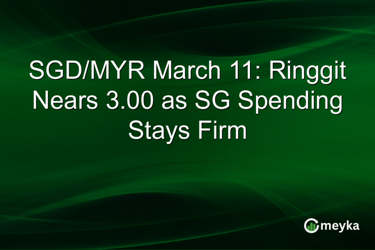 SGD/MYR March 11: Ringgit Nears 3.00 as SG Spending Stays Firm