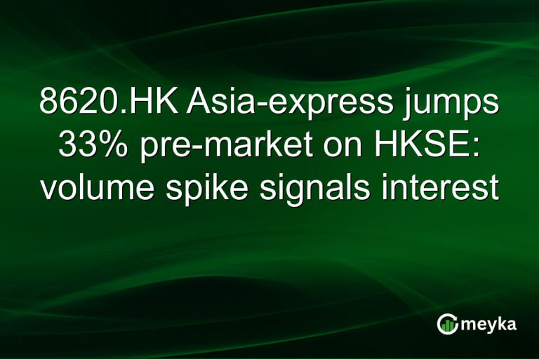 8620.HK Asia-express jumps 33% pre-market on HKSE: volume spike signals interest