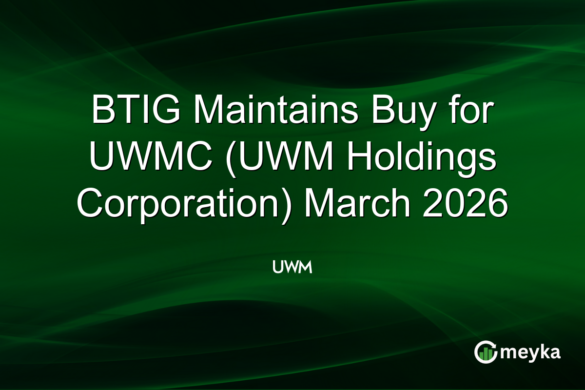 BTIG Maintains Buy for UWMC (UWM Holdings Corporation) March 2026