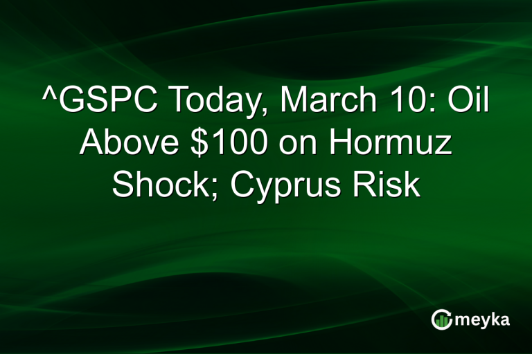 ^GSPC Today, March 10: Oil Above $100 on Hormuz Shock; Cyprus Risk