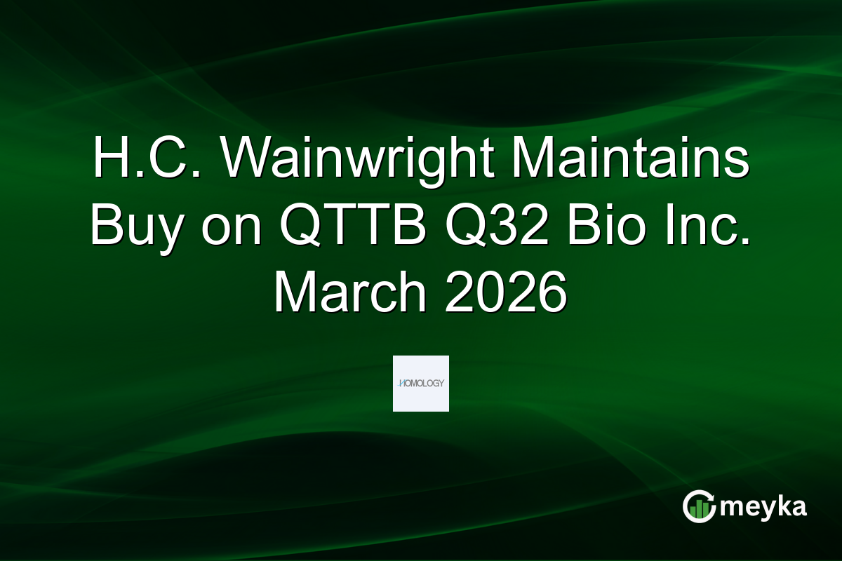 H.C. Wainwright Maintains Buy on QTTB Q32 Bio Inc. March 2026