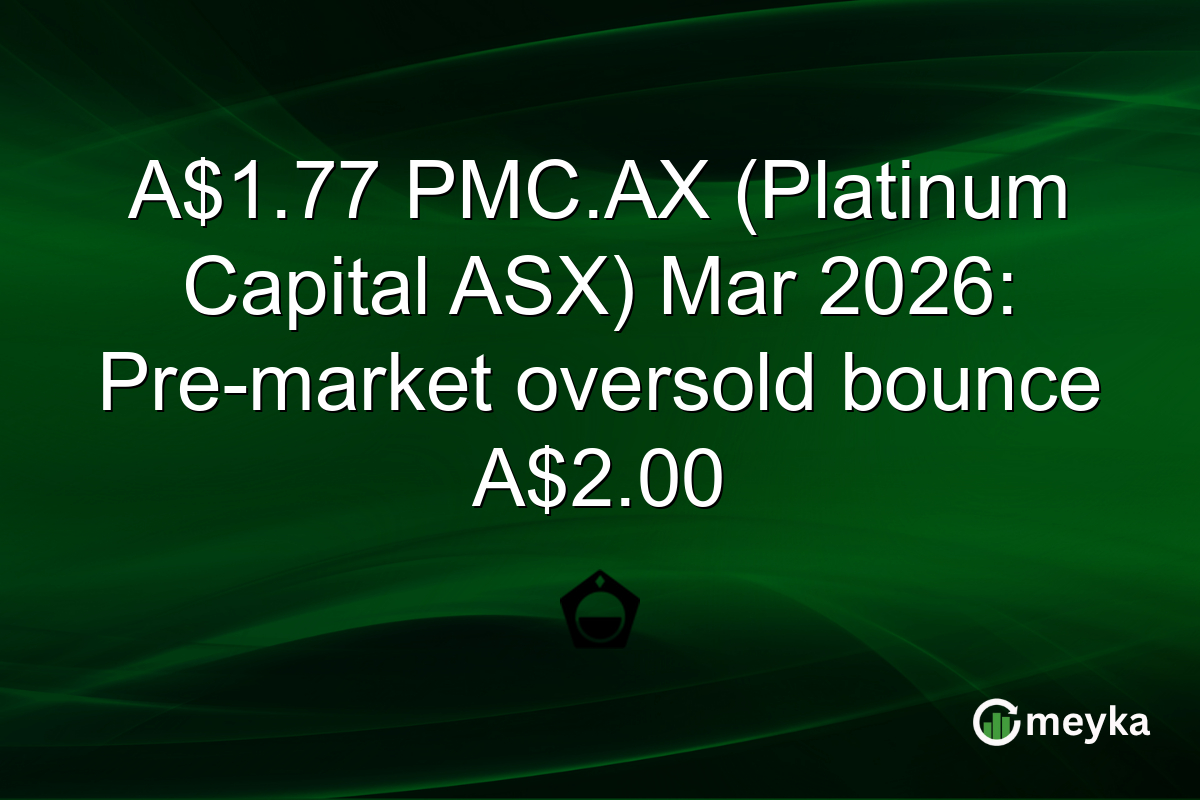 A$1.77 PMC.AX (Platinum Capital ASX) Mar 2026: Pre-market oversold bounce A$2.00