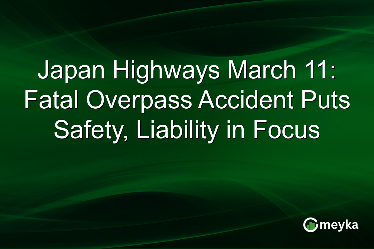 Japan Highways March 11: Fatal Overpass Accident Puts Safety, Liability in Focus