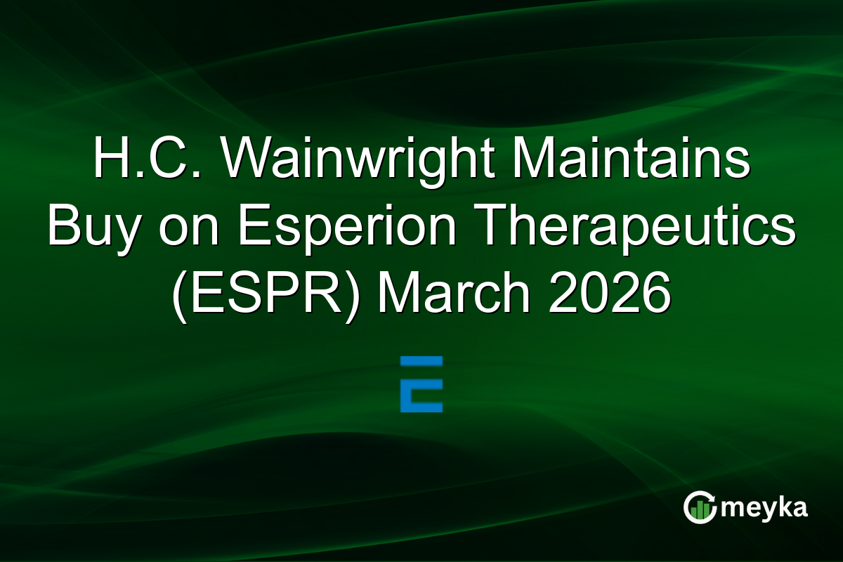 H.C. Wainwright Maintains Buy on Esperion Therapeutics (ESPR) March 2026