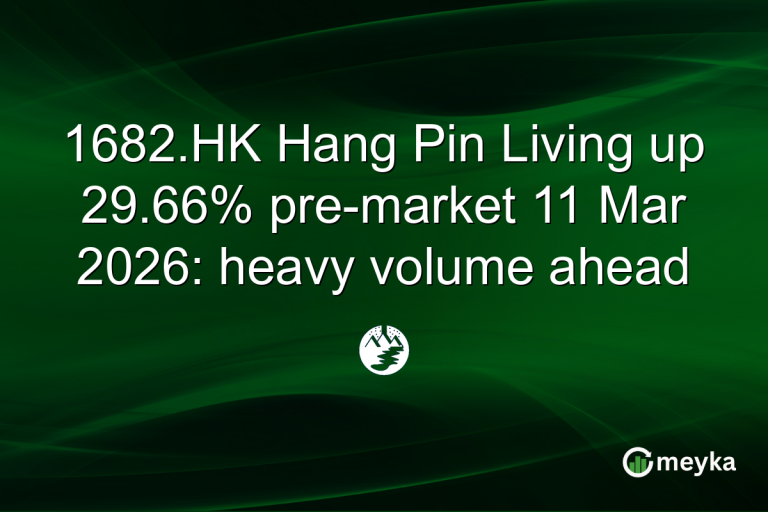 1682.HK Hang Pin Living up 29.66% pre-market 11 Mar 2026: heavy volume ahead