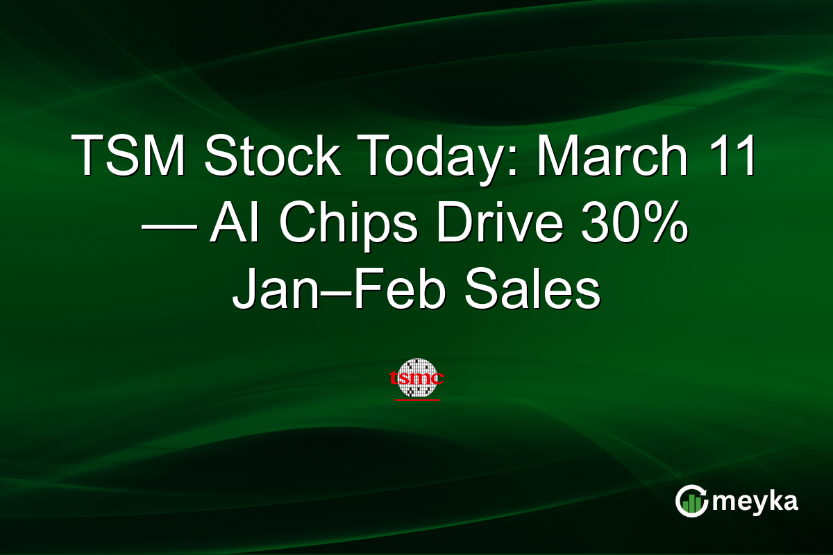TSM Stock Today: March 11 — AI Chips Drive 30% Jan–Feb Sales