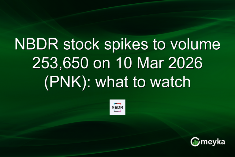 NBDR stock spikes to volume 253,650 on 10 Mar 2026 (PNK): what to watch