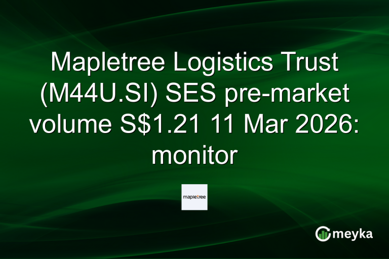 Mapletree Logistics Trust (M44U.SI) SES pre-market volume S$1.21 11 Mar 2026: monitor