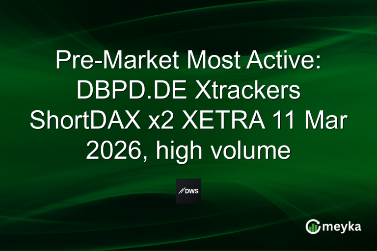 Pre-Market Most Active: DBPD.DE Xtrackers ShortDAX x2 XETRA 11 Mar 2026, high volume