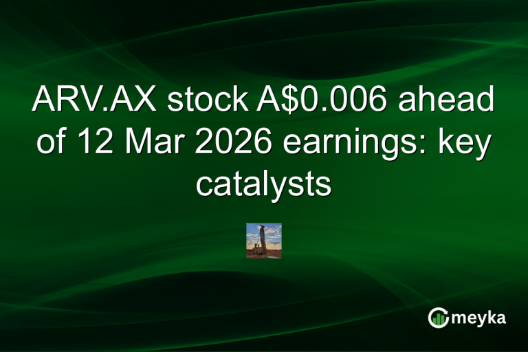 ARV.AX stock A$0.006 ahead of 12 Mar 2026 earnings: key catalysts