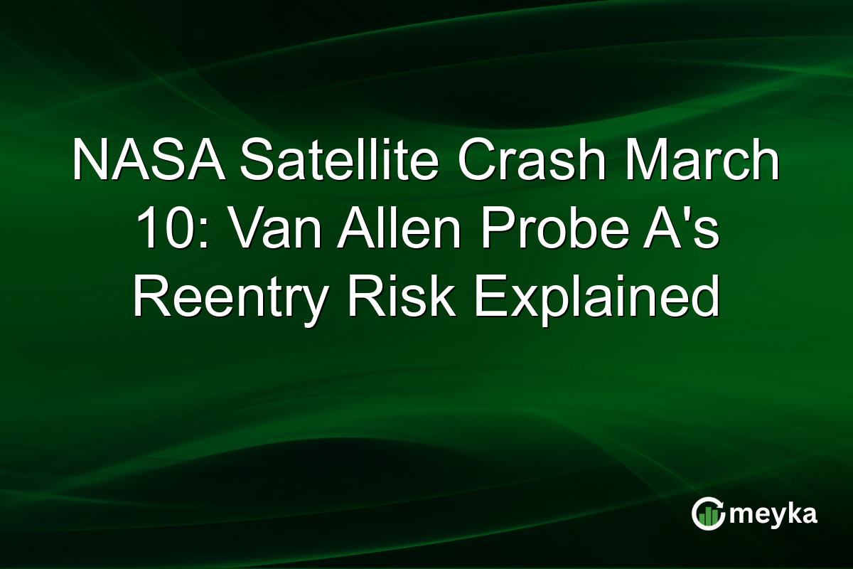 NASA Satellite Crash March 10: Van Allen Probe A's Reentry Risk Explained