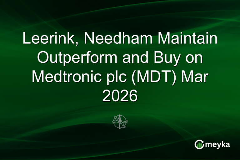 Leerink, Needham Maintain Outperform and Buy on Medtronic plc (MDT) Mar 2026