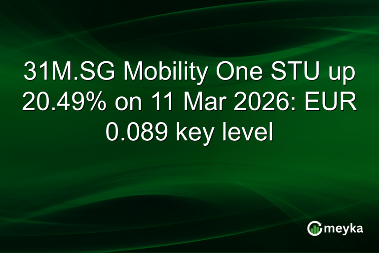 31M.SG Mobility One STU up 20.49% on 11 Mar 2026: EUR 0.089 key level