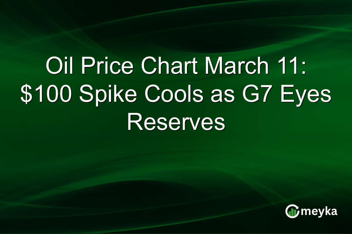 Oil Price Chart March 11: $100 Spike Cools as G7 Eyes Reserves