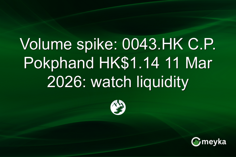 Volume spike: 0043.HK C.P. Pokphand HK$1.14 11 Mar 2026: watch liquidity