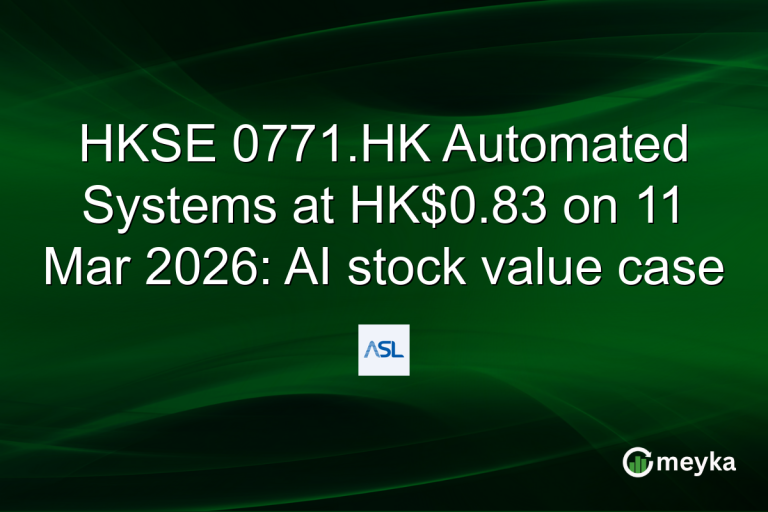 HKSE 0771.HK Automated Systems at HK$0.83 on 11 Mar 2026: AI stock value case