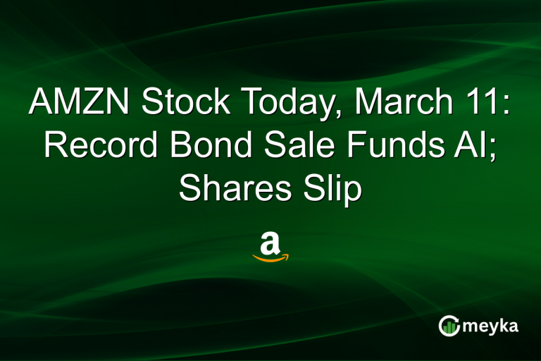 AMZN Stock Today, March 11: Record Bond Sale Funds AI; Shares Slip
