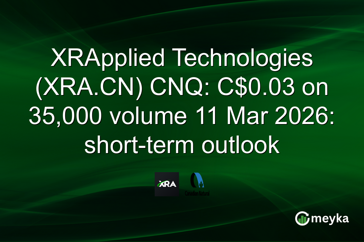 XRApplied Technologies (XRA.CN) CNQ: C$0.03 on 35,000 volume 11 Mar 2026: short-term outlook