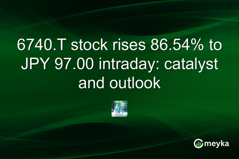 6740.T stock rises 86.54% to JPY 97.00 intraday: catalyst and outlook