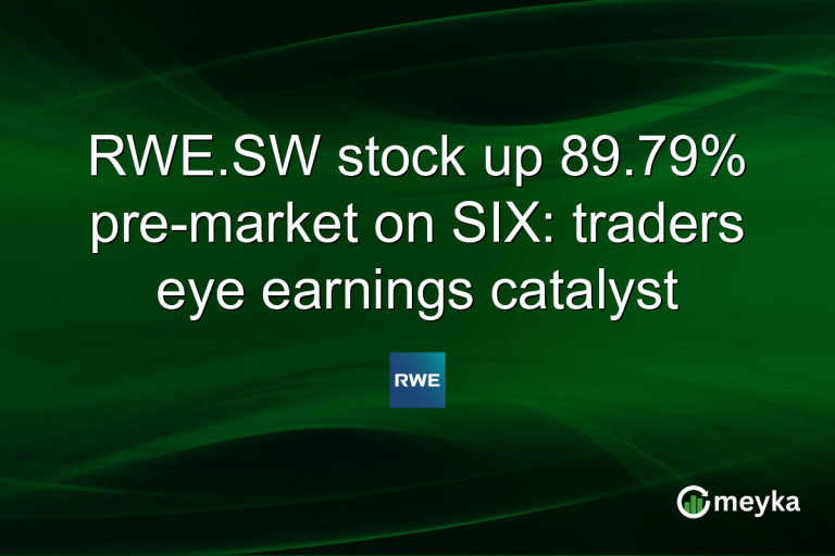 RWE.SW stock up 89.79% pre-market on SIX: traders eye earnings catalyst