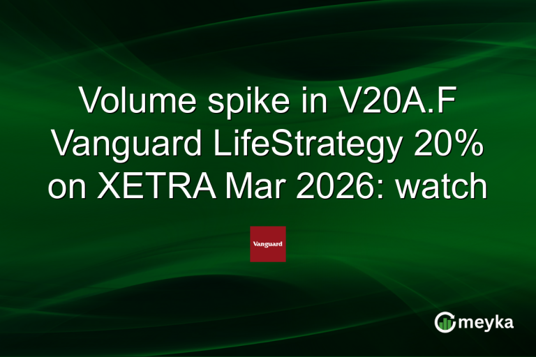 Volume spike in V20A.F Vanguard LifeStrategy 20% on XETRA Mar 2026: watch
