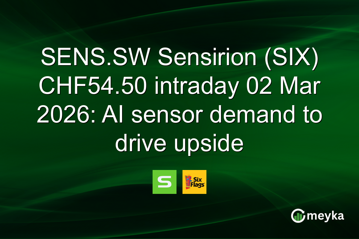 SENS.SW Sensirion (SIX) CHF54.50 intraday 02 Mar 2026: AI sensor demand to drive upside